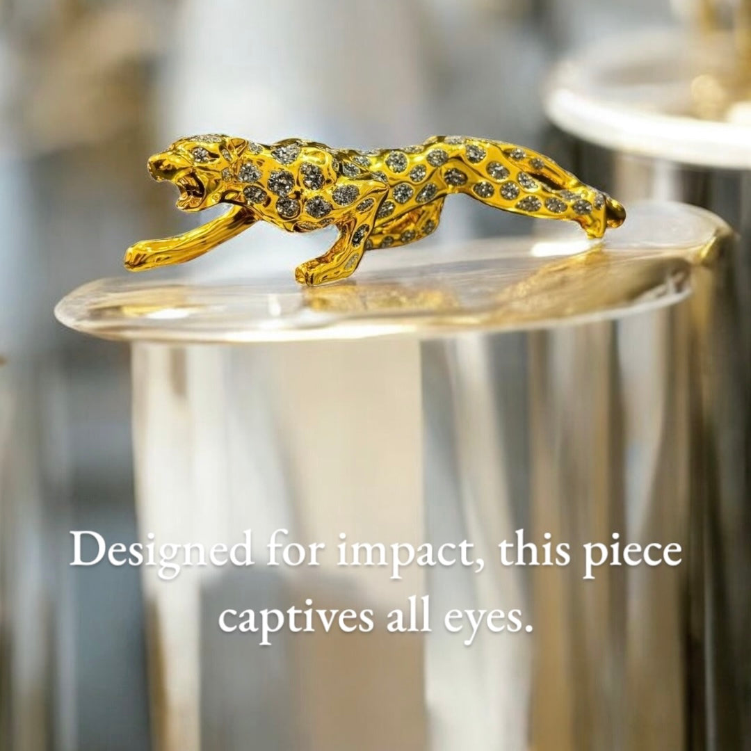 Pyrite Golden Panther Luxury Figurine