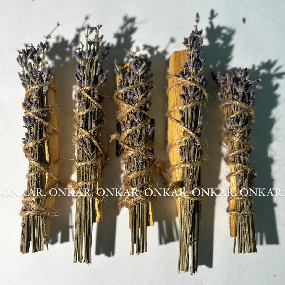 Lavender Palo Santo Holy Wood Smudge Stick | Believed to Cleanse Energy, Promote Calm & Spiritual Balance