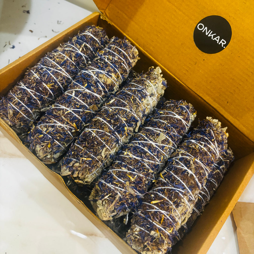 Sacred Blue Corn Sage Smudge Stick | Believed to Purify Energy & Bring Positive Vibes