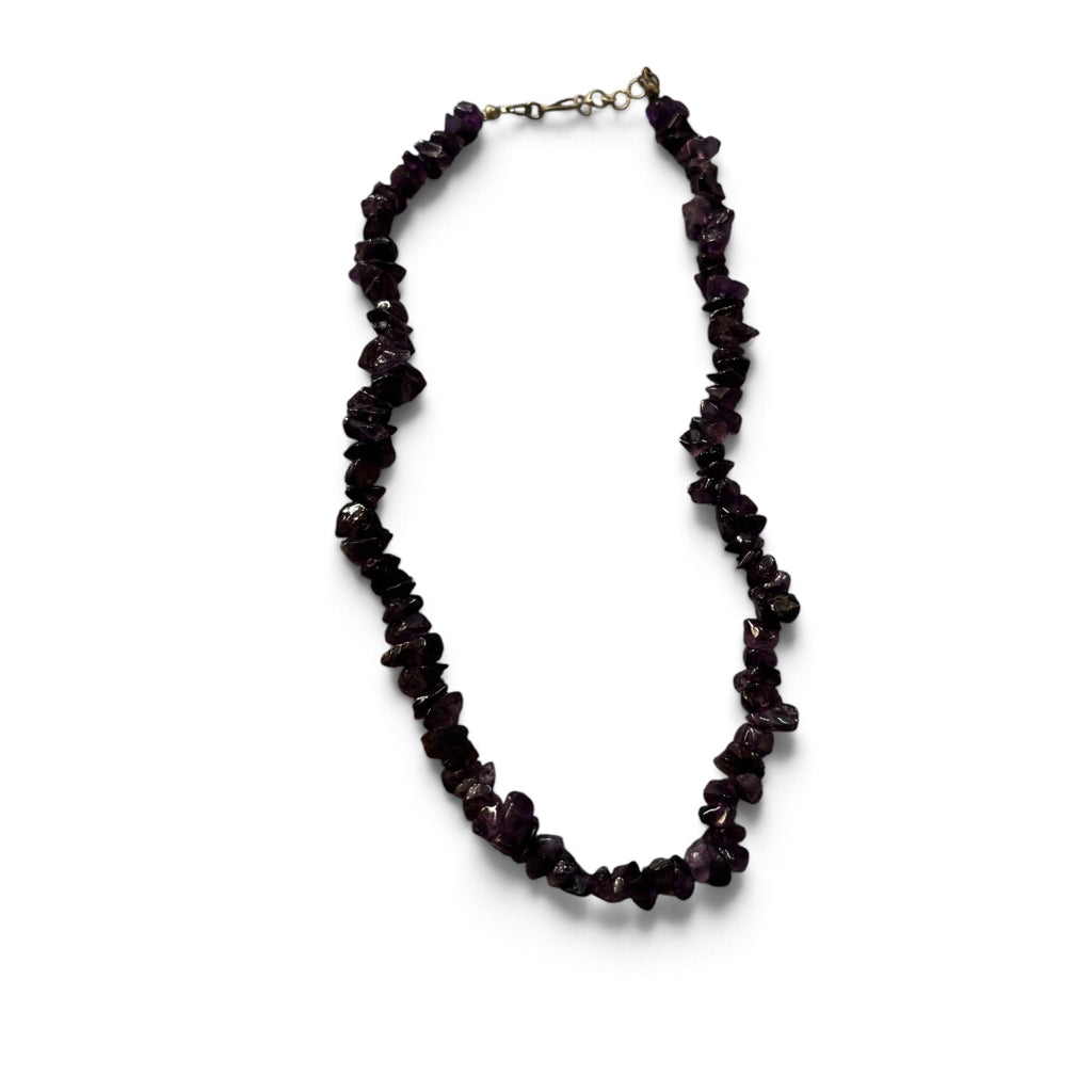 Amethyst Necklace - Natural Minimal Stone (5 pcs)