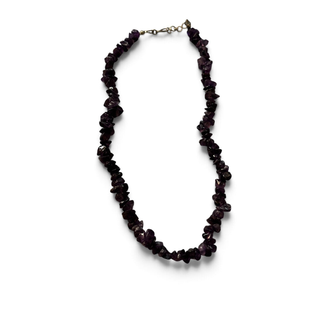 Amethyst Necklace - Natural Minimal Stone (5 pcs)
