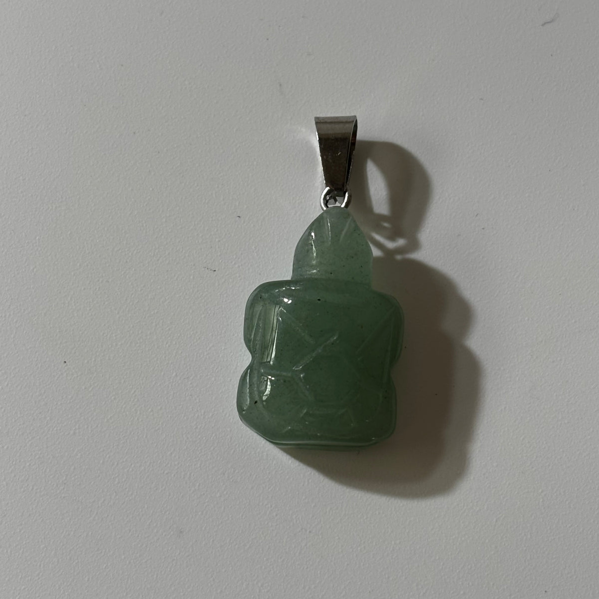 Green Aventurine Pendant - Turtle Carved Natural Stone | Luck