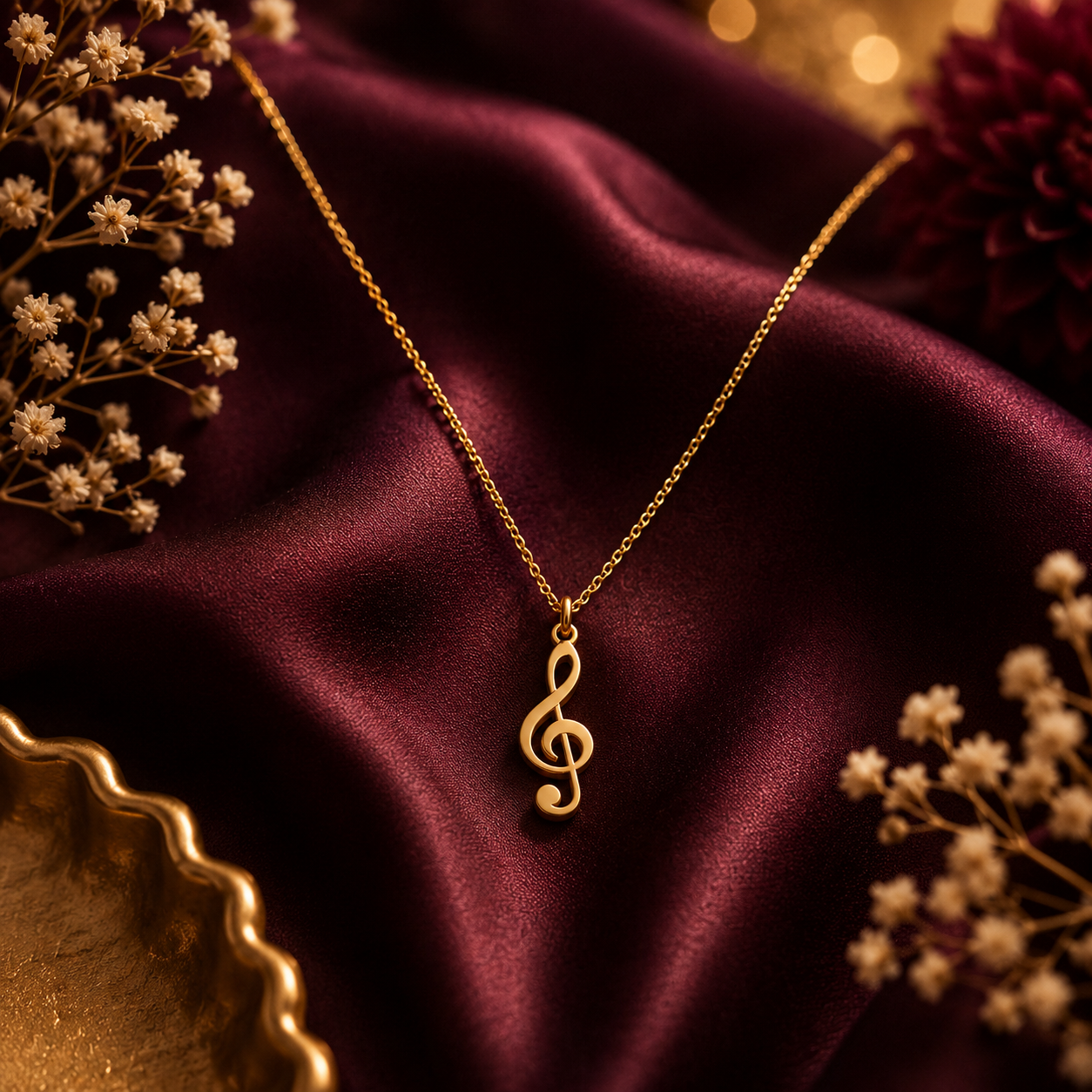 Forever Code Pendant 02 - Brass Gold Plated | A Song of the Soul