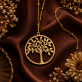 Celestial Code Pendant 08 - Brass Gold Plated | Tree of Life A Symbol of Growth