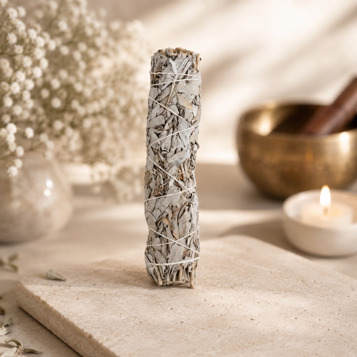 California White Sage Smudge Stick - Slim | Believed to Cleanse Your Space & Aura