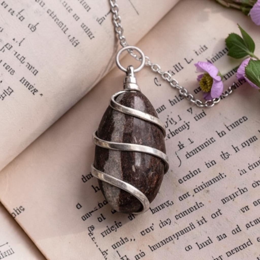 Narmadeshwar Shivling Pendant - Natural Stone Lingam | Milagro