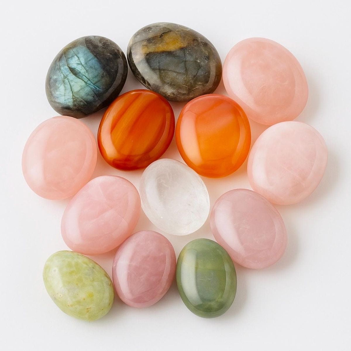 Crystals Palm Stones Mixed - Assorted Natural Gemstones