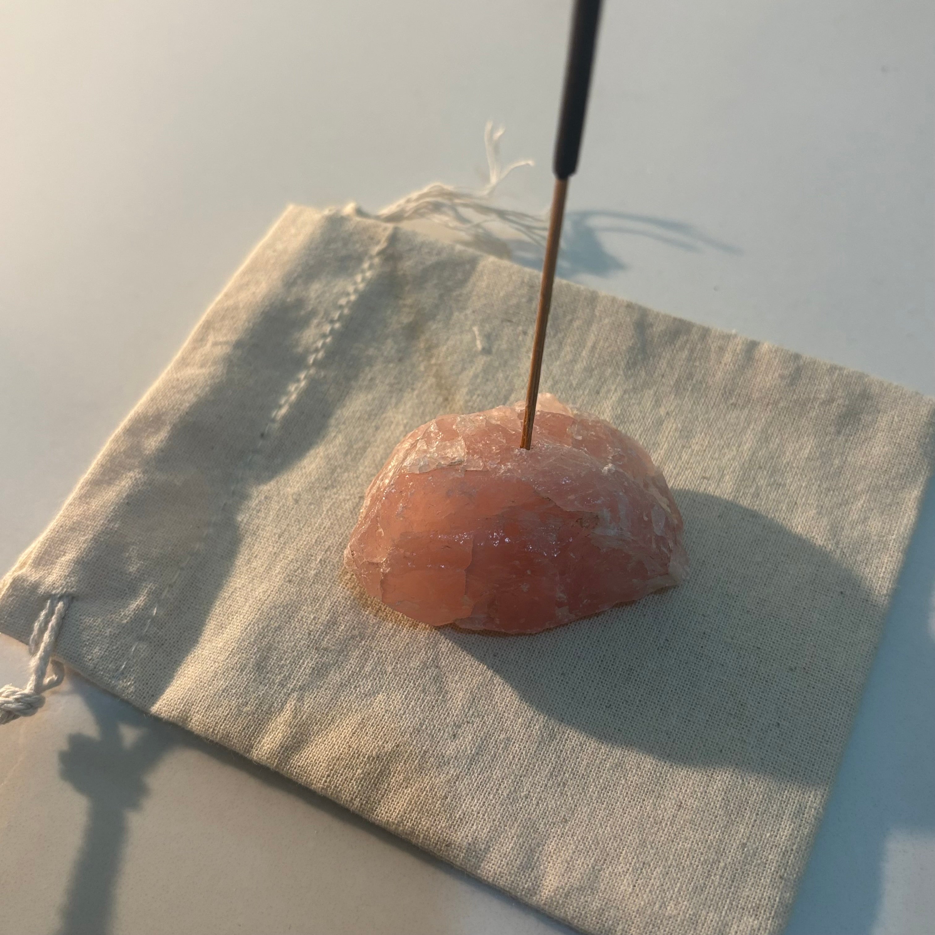 Rose Quartz Incense Holder