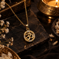 Om Pendant - Round Gold Plated Daily Wear | Cotidiano I