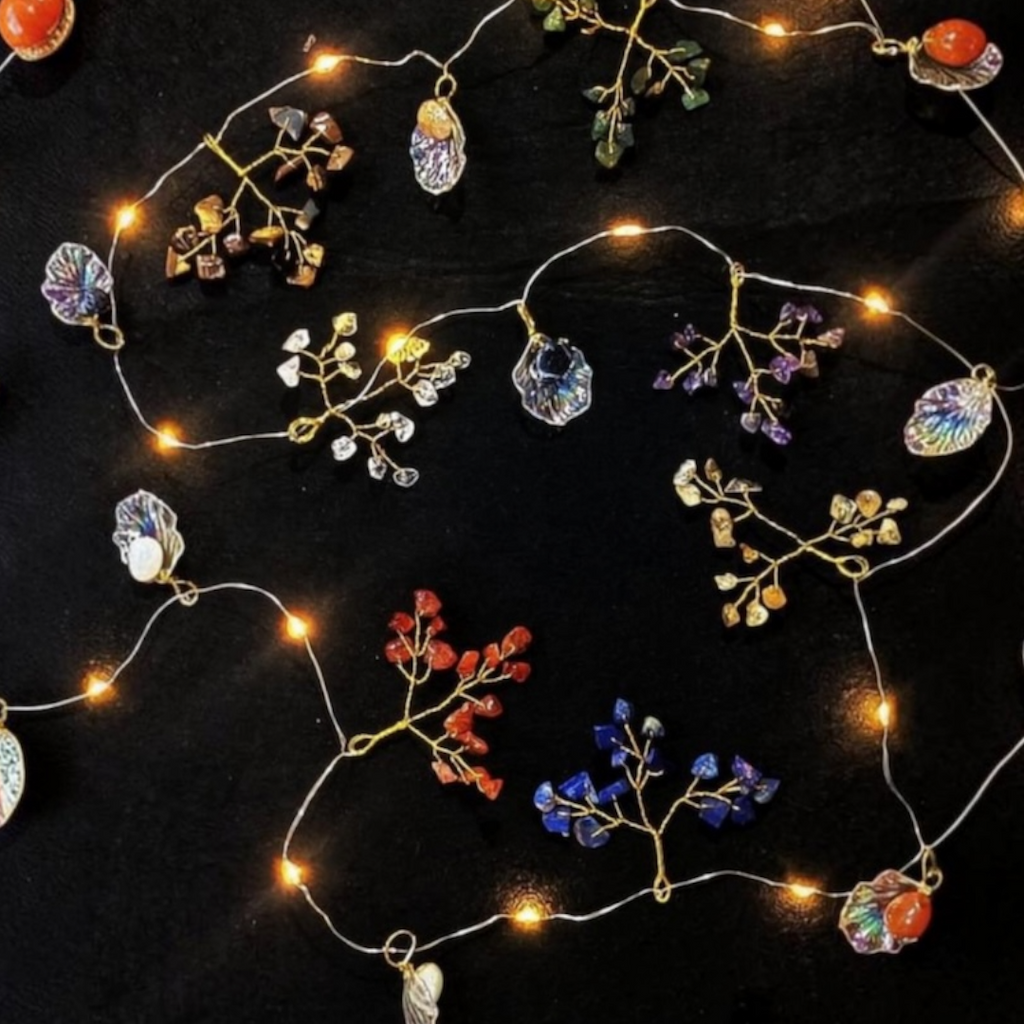 Multipurpose Door Hanging - Natural Multi Crystals