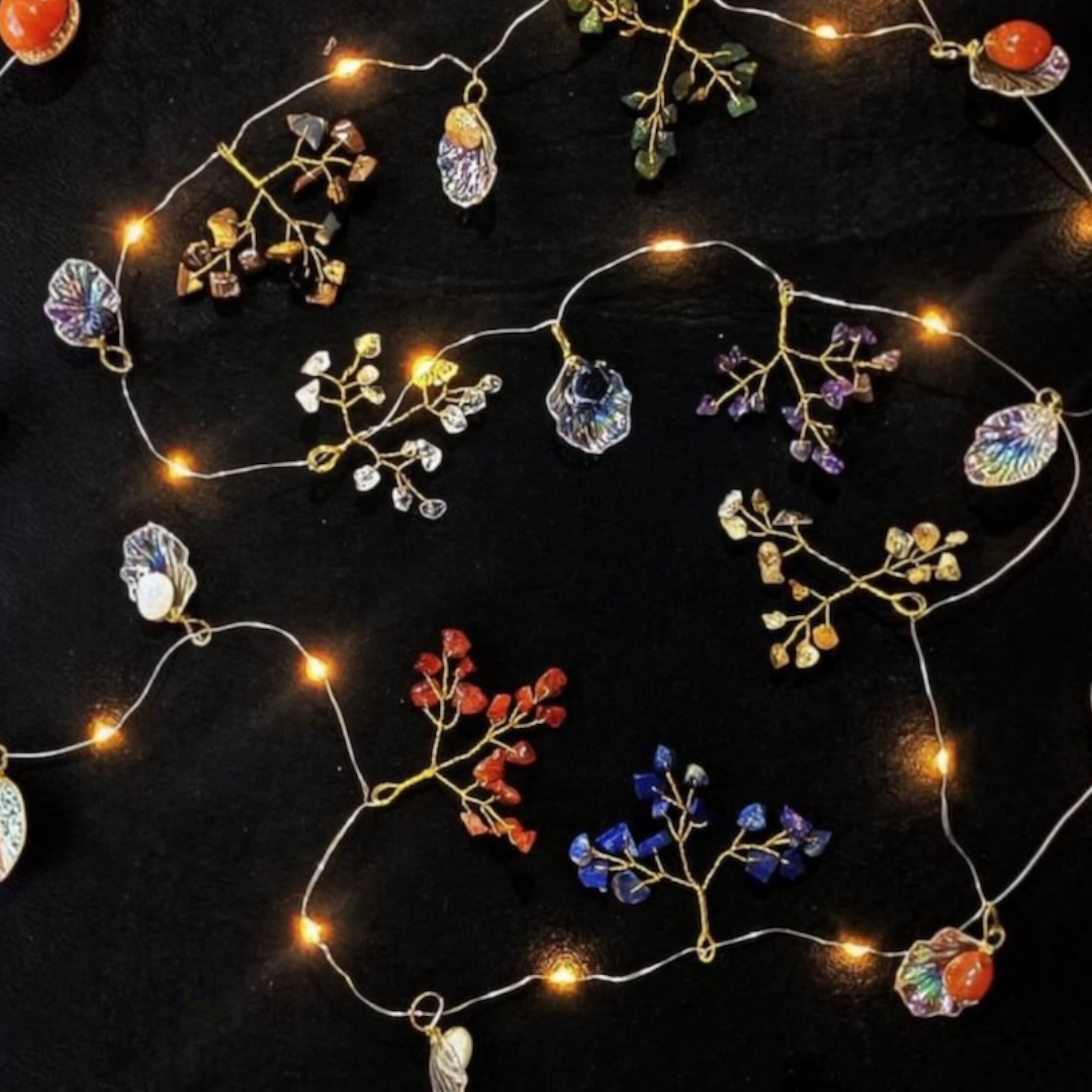 Multipurpose Door Hanging - Natural Multi Crystals