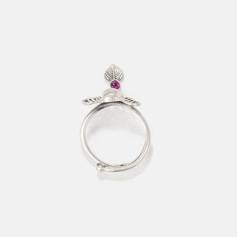 Gajraj Totem Ring - Silver Plated Adjustable | Symbolising Wisdom