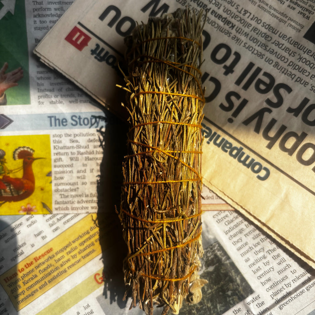 Sacred Rosemary Sage Smudge Stick | Believed to Purify Energy, Strengthen Protection & Promote Mental Clarity
