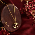 Sacred Code Pendant 01 - Brass Gold Plated | Om A Symbol of Oneness
