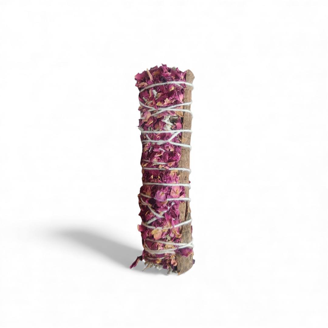 Cinnamon & Rose Sage Smudge Stick - 100% Natural & Chemical-Free