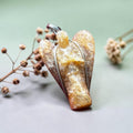 Citrine Pendant - Angel Carved Natural Stone | Bonita