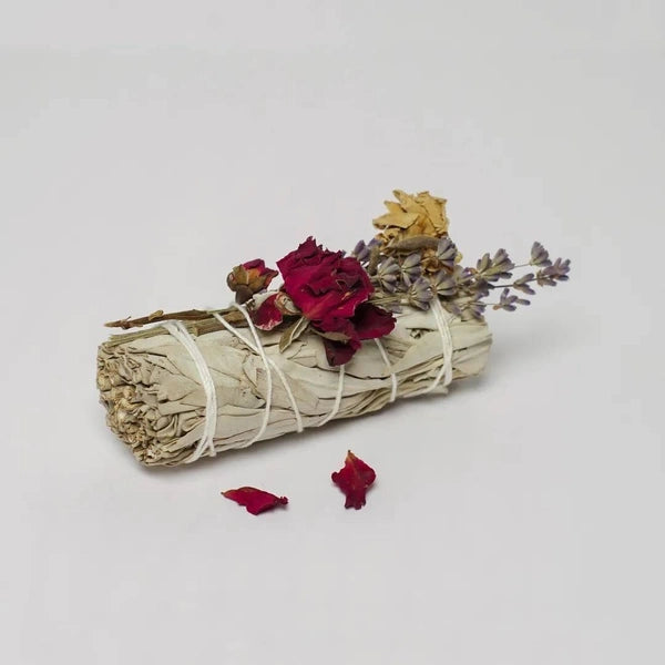 Sacred California White Sage Floral Wand - 100% Natural & Chemical-Free