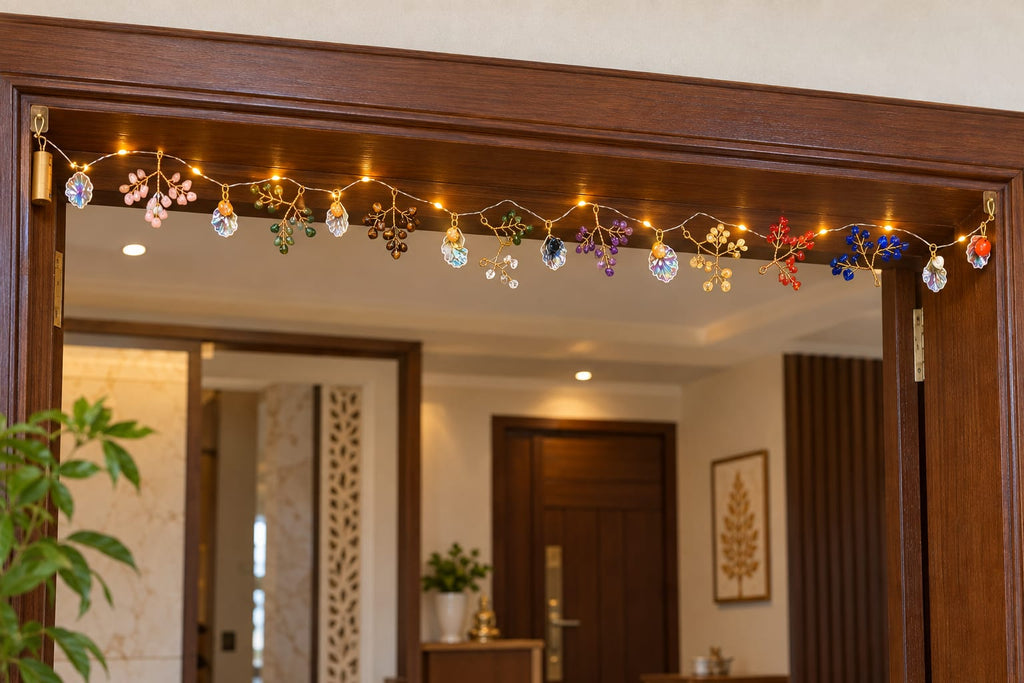 Multipurpose Door Hanging - Natural Multi Crystals