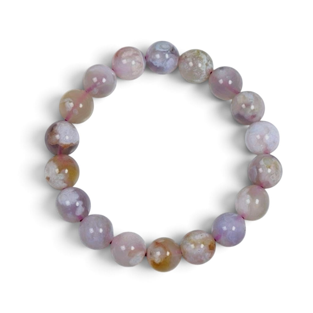 Flower Agate Bracelet - Original Round | Tesoro