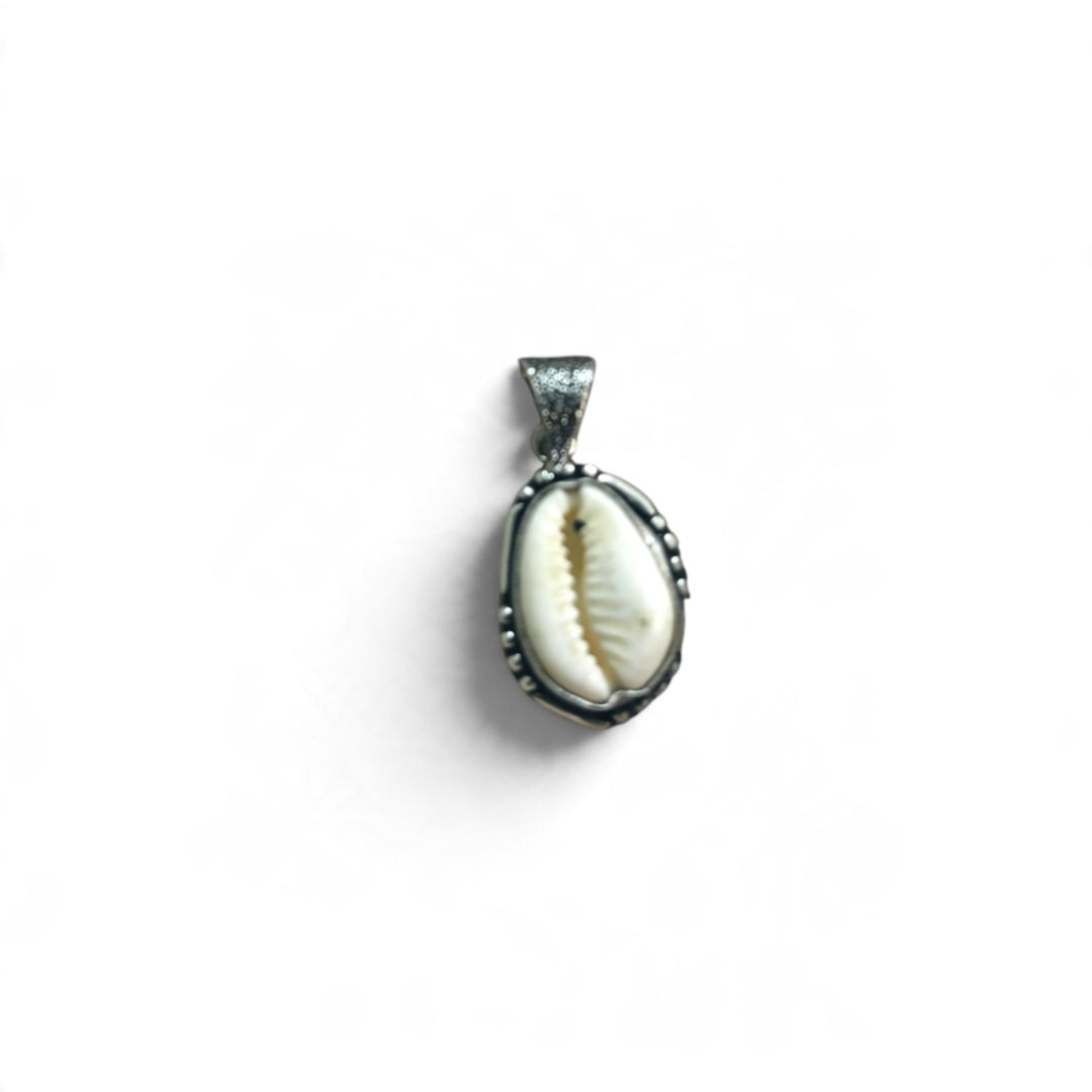 Kauri Shell Pendant - Natural Cowrie Cowry Oxidised | Mar II