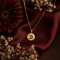 Sacred Code Pendant 03 - Brass Gold Plated | Om “Aum” The First Sound
