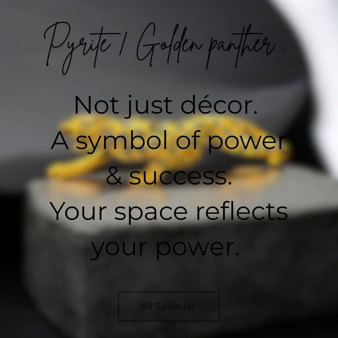 Pyrite Golden Panther Luxury Figurine