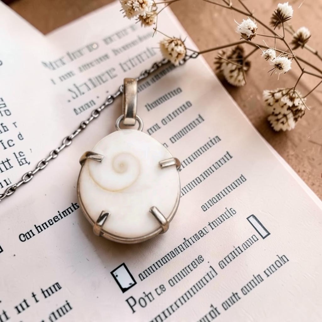 Gomti Chakra Pendant - Natural Sea Shell | Bendita I