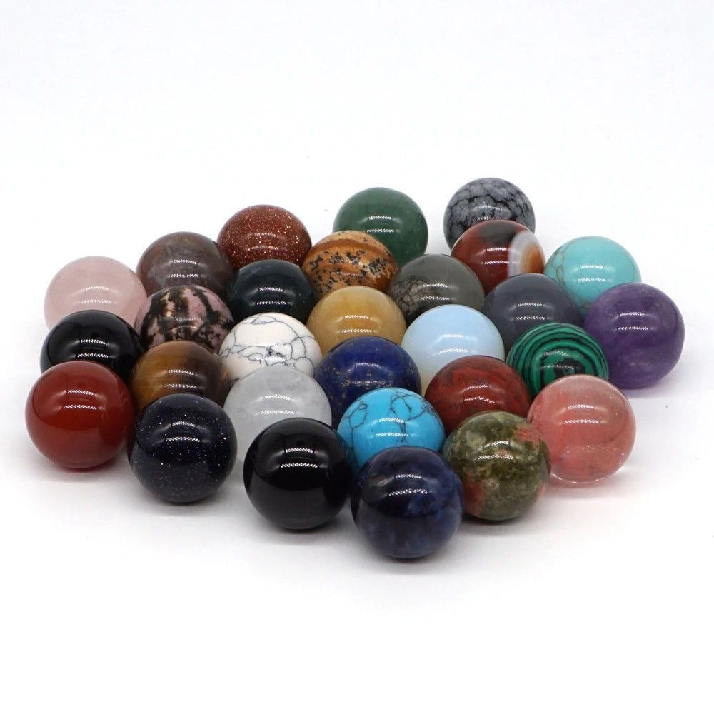 Crystal Balls - Globes Mixed - Assorted Natural Gemstones