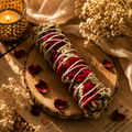 Sacred Petal White Sage Wand | Believed to Awaken Gentle Renewal & Sacred Serenity