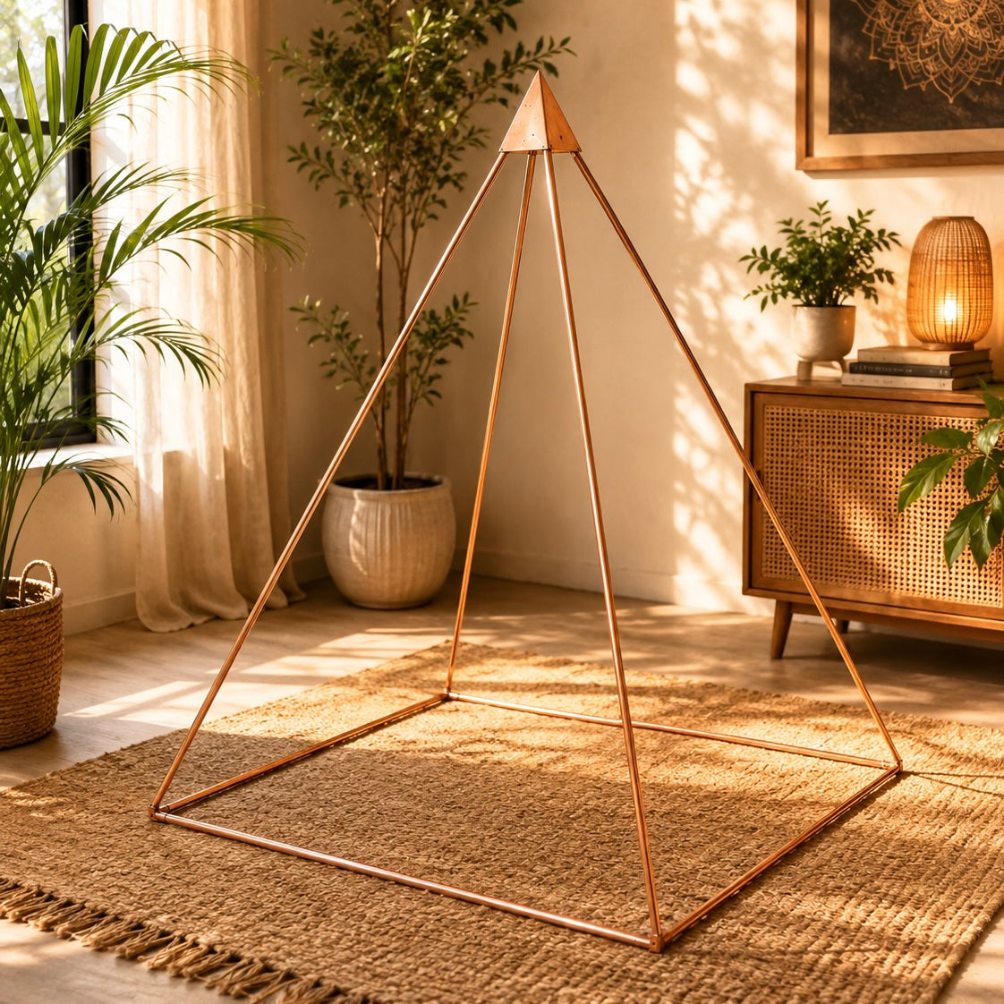 Copper Meditation Pyramid - Nubian | 6 ft.