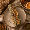 Sacred Orange , Cinnamon ,  Marigold & Rosemary Sage Smudge Stick | Represent Abundance, Confidence & Balance