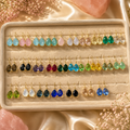 Crystals Earing - Drop Shape Stone | Mix Exclusive Gold Plated Viora