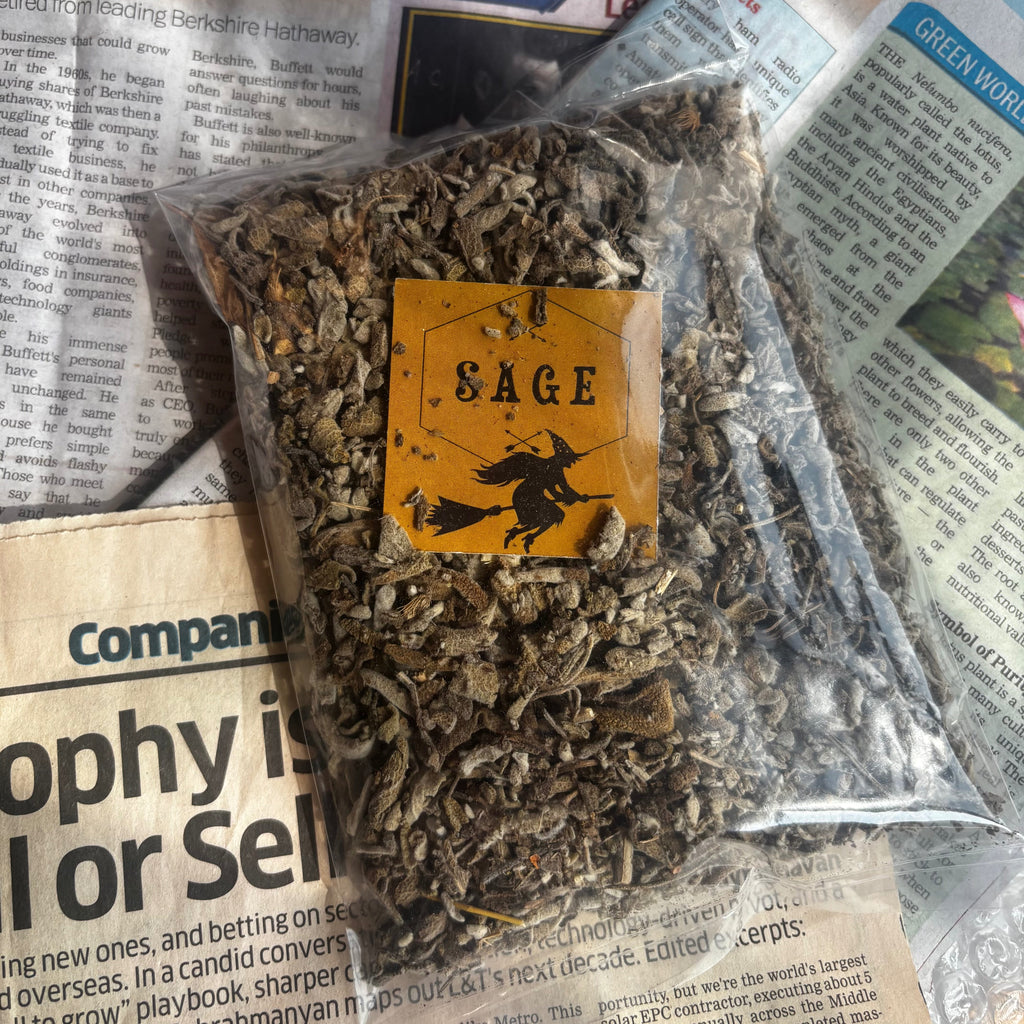 Sacred White Sage Leaves Pack | Believed to Cleanse Spaces, Purify Energy & Invite Positive Vibrations