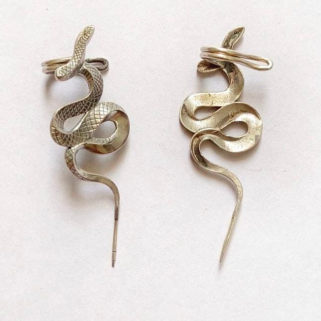 Naga Totem Ear Cuff - Silver Plated | Symbolising Transformation