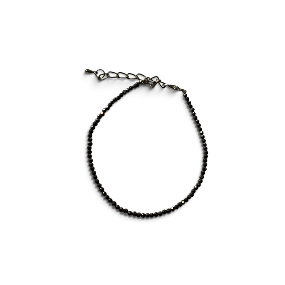 Pyrite Anklet - Faceted Natural Stone Adjustable | Esplendor