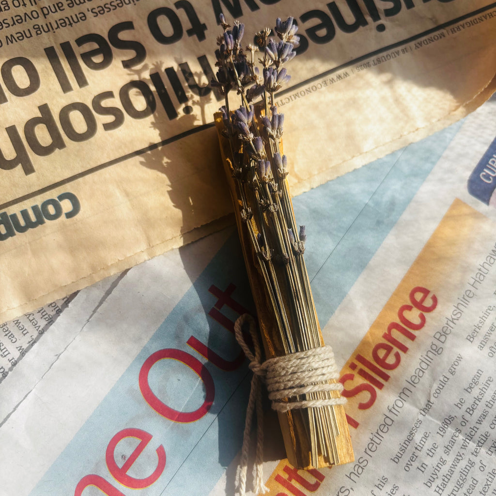 Lavender Palo Santo Holy Wood Smudge Stick | Believed to Support Calmness, Emotional Balance & Gentle Energy Cleansing