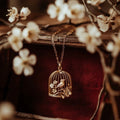Mythic Code Pendant 03 - Brass Gold Plated | Free Bird A Symbol of Freedom & New Beginnings