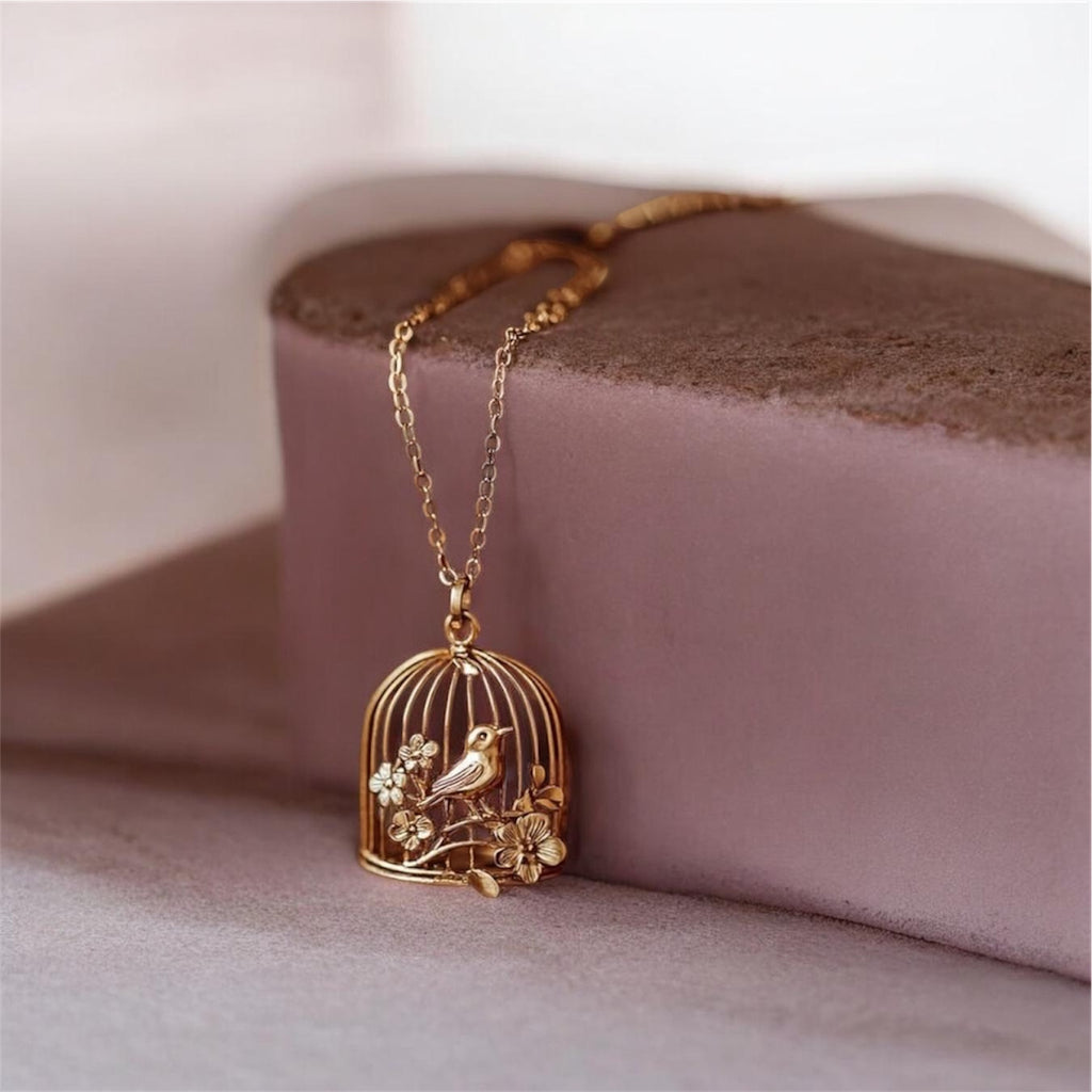 Mythic Code Pendant 03 - Brass Gold Plated | Free Bird A Symbol of Freedom & New Beginnings