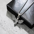 Praying Angel Pendant - Stainless Steel | Destello III