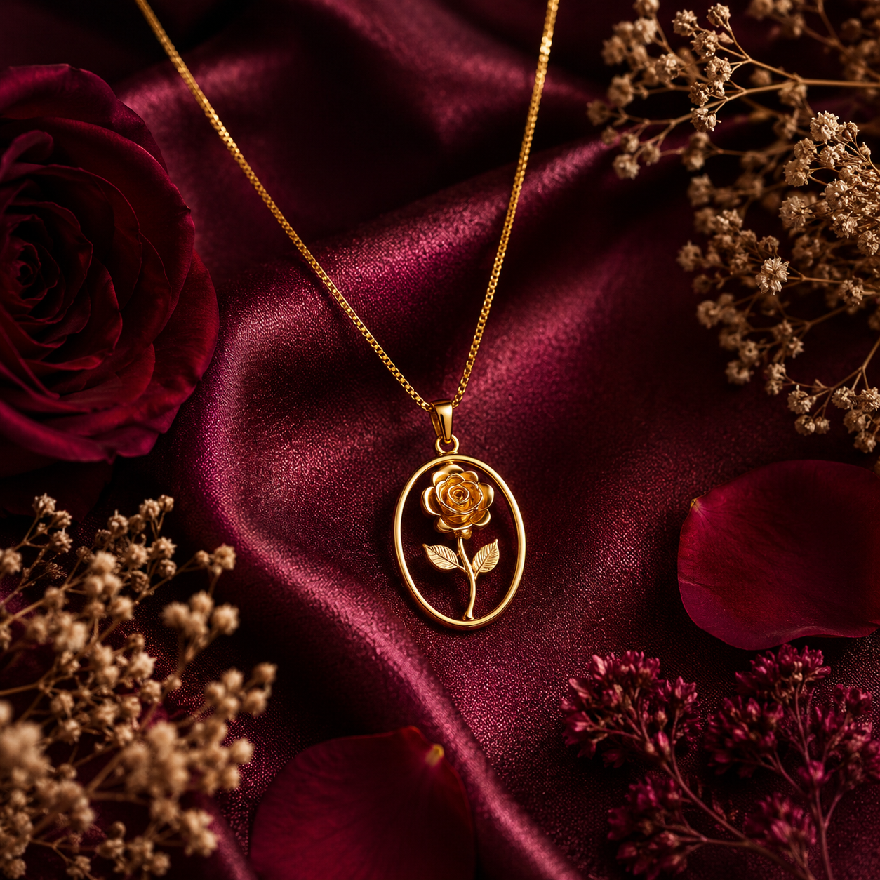 Sacred Code Pendant 05 - Brass Gold Plated | Rose A Bloom Has its  Season