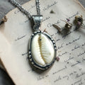 Kauri Shell Pendant - Natural Cowrie Cowry Oxidised | Mar II