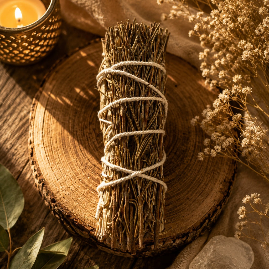 Sacred Rosemary Sage Smudge Stick | Believed to Cleanse Spaces, Refresh Energy & Invite Positive Vibrations
