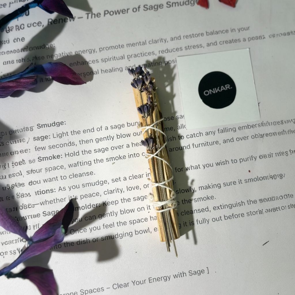 Lavender Palo Santo Holy Wood Smudge Stick | Believed to Support Calmness, Emotional Balance & Gentle Energy Cleansing