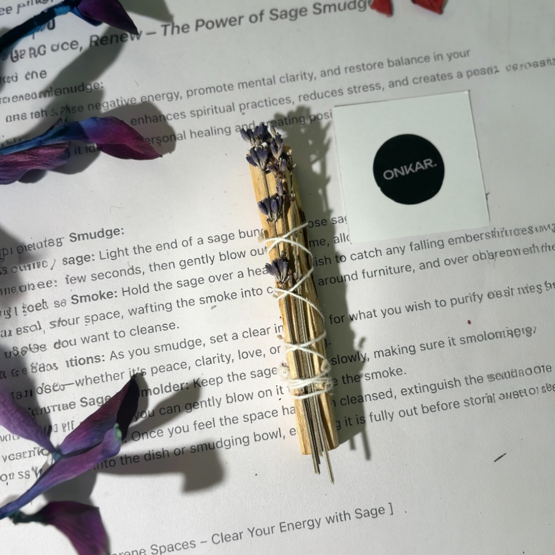 Lavender Palo Santo Holy Wood Smudge Stick | Believed to Support Calmness, Emotional Balance & Gentle Energy Cleansing