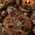 Sacred Rose & Cinnamon Sage Smudge Stick | Believed to Inspire Love & Harmony