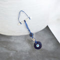 Selenite, Black Tourmaline, Desert Rose & Evil Eye Door Hanging - Raw Natural Crystals | Guardian Angel Protection