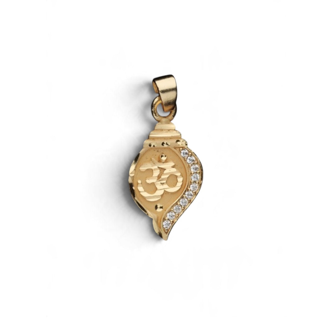 Om Pendant - Shankh Gold Plated Daily Wear | Cotidiano II