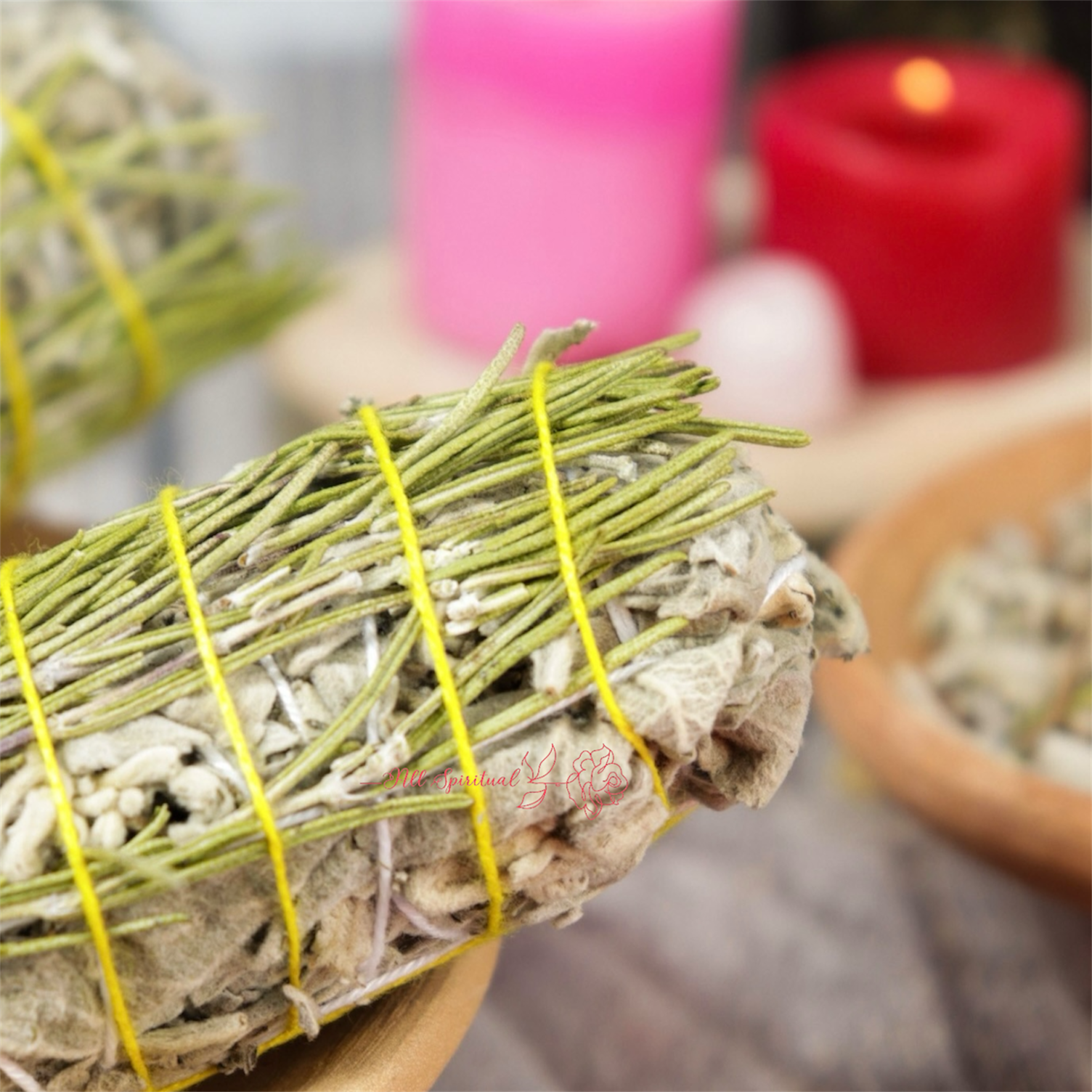 Sacred Rosemary Sage Smudge Stick | Believed to Purify Energy, Strengthen Protection & Promote Mental Clarity