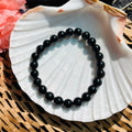Black Tourmaline Bracelet - Original Round | Traditionally Known as a Stone of Protection, Grounding & Stability