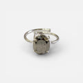 Pyrite Ring – Natural Gemstone  Silver Adjustable | Reminder of Abundance